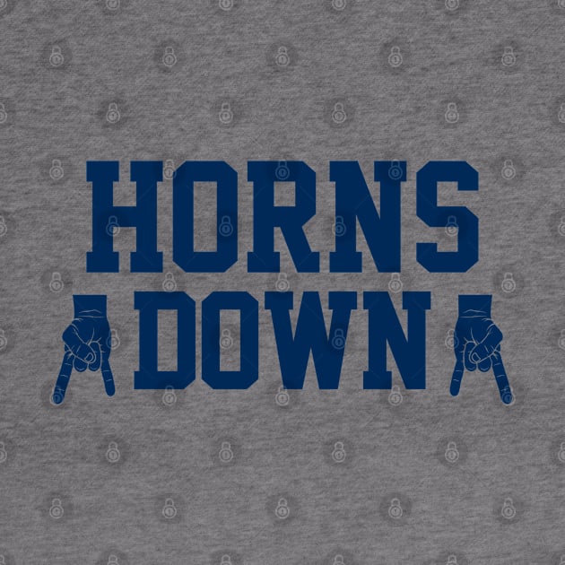 Horns Down - Gold/Navy by KFig21